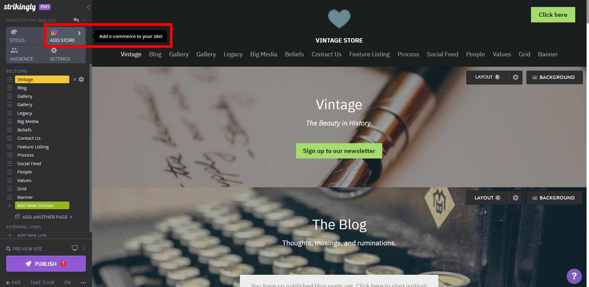 Strikingly Add Ecommerce Strikingly Add Ecommerce